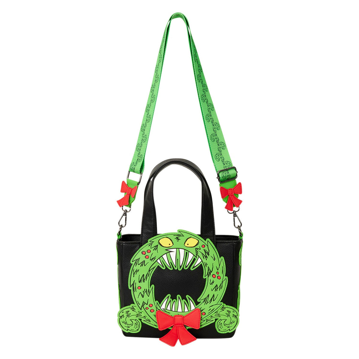 Loungefly x Disney Nightmare Before Christmas Man-Eating Wreath Mini Tote Crossbody Bag - GeekCore