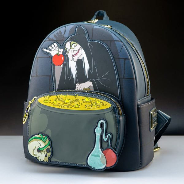 evil mini backpack Loungefly x Disney Old Hag (Evil Queen) Cauldron Mini Backpack – GeekCore