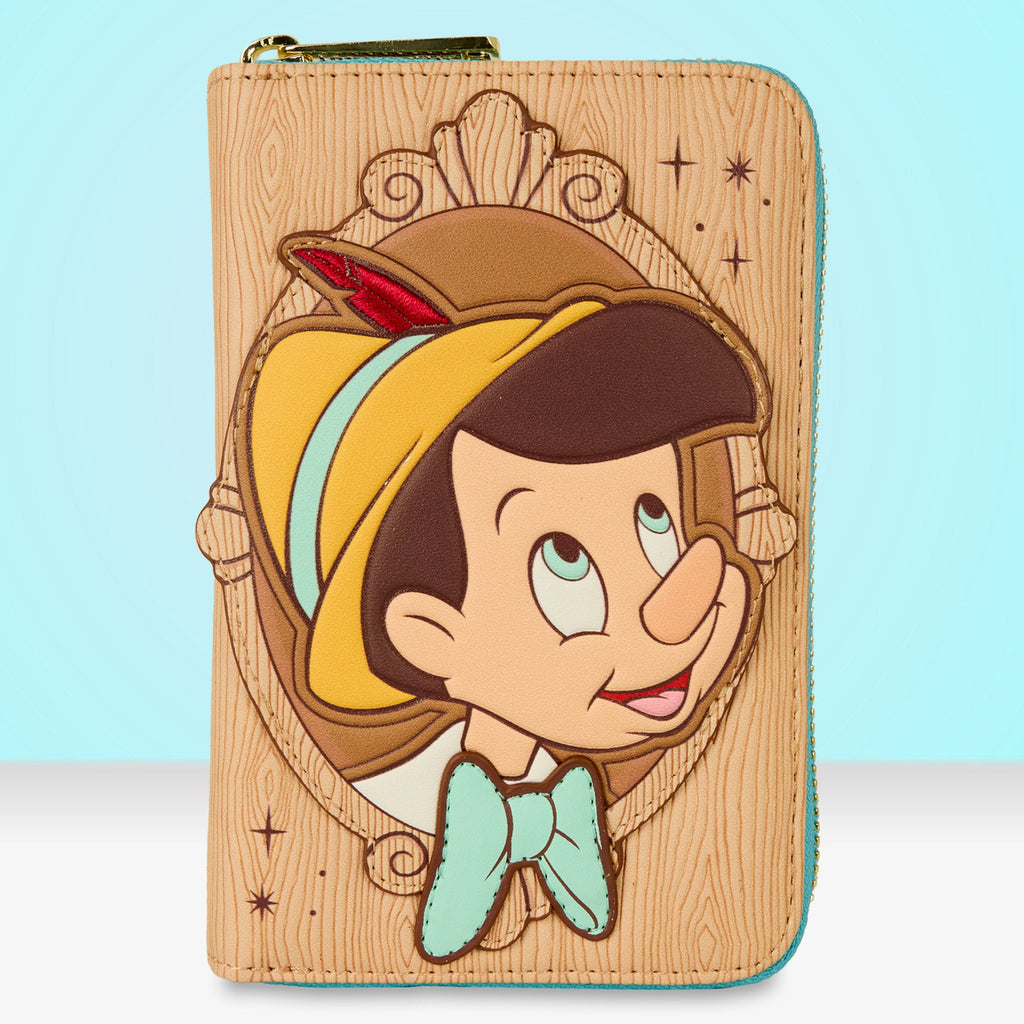 Loungefly x Disney Pinocchio Wishes Do Come True Zip Around Wallet - GeekCore