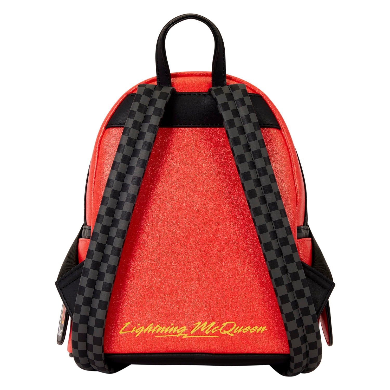 Loungefly x Disney Pixar Cars 20th Anniversary Lightning McQueen Metallic Light-Up Mini Backpack - GeekCore