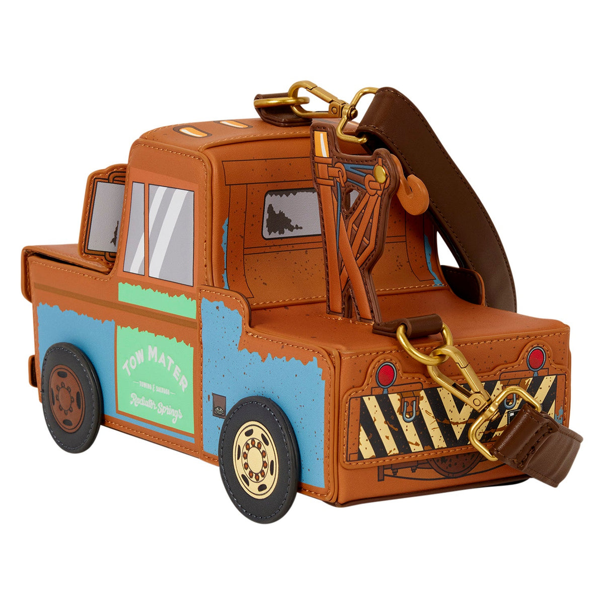 Loungefly x Disney Pixar Cars 20th Anniversary Mater Figural Crossbody Bag - GeekCore