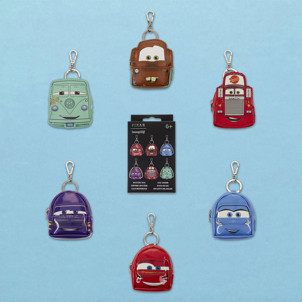 Loungefly x Disney Pixar Cars 20th Anniversary Mystery Mini Backpack Keychain Charm - GeekCore
