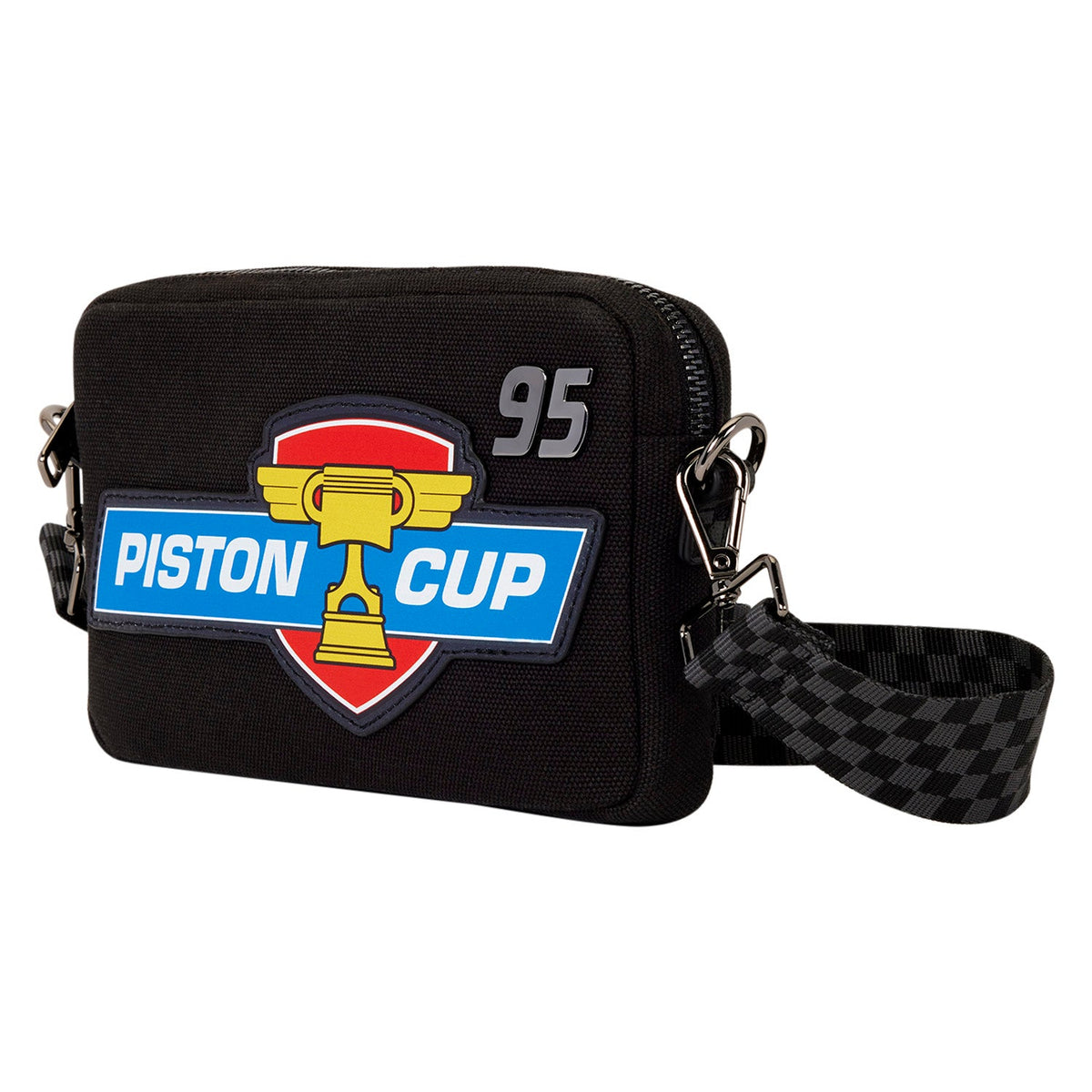 Loungefly x Disney Pixar Cars 20th Anniversary Piston Cup Sling Crossbody Bag - GeekCore