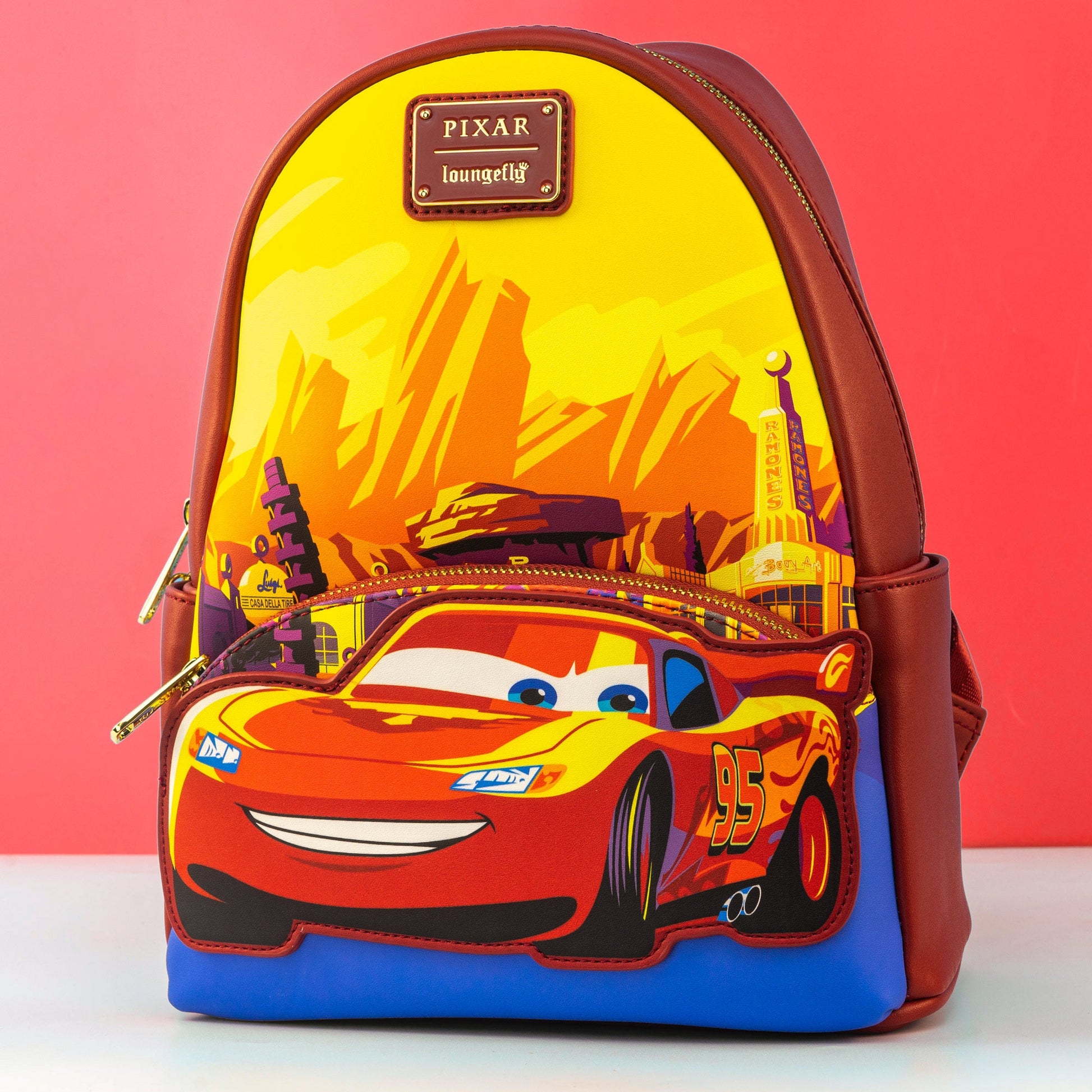 cars loungefly mini backpack Loungefly x Disney Pixar Cars Lightning McQueen Radiator Springs Mini – GeekCore