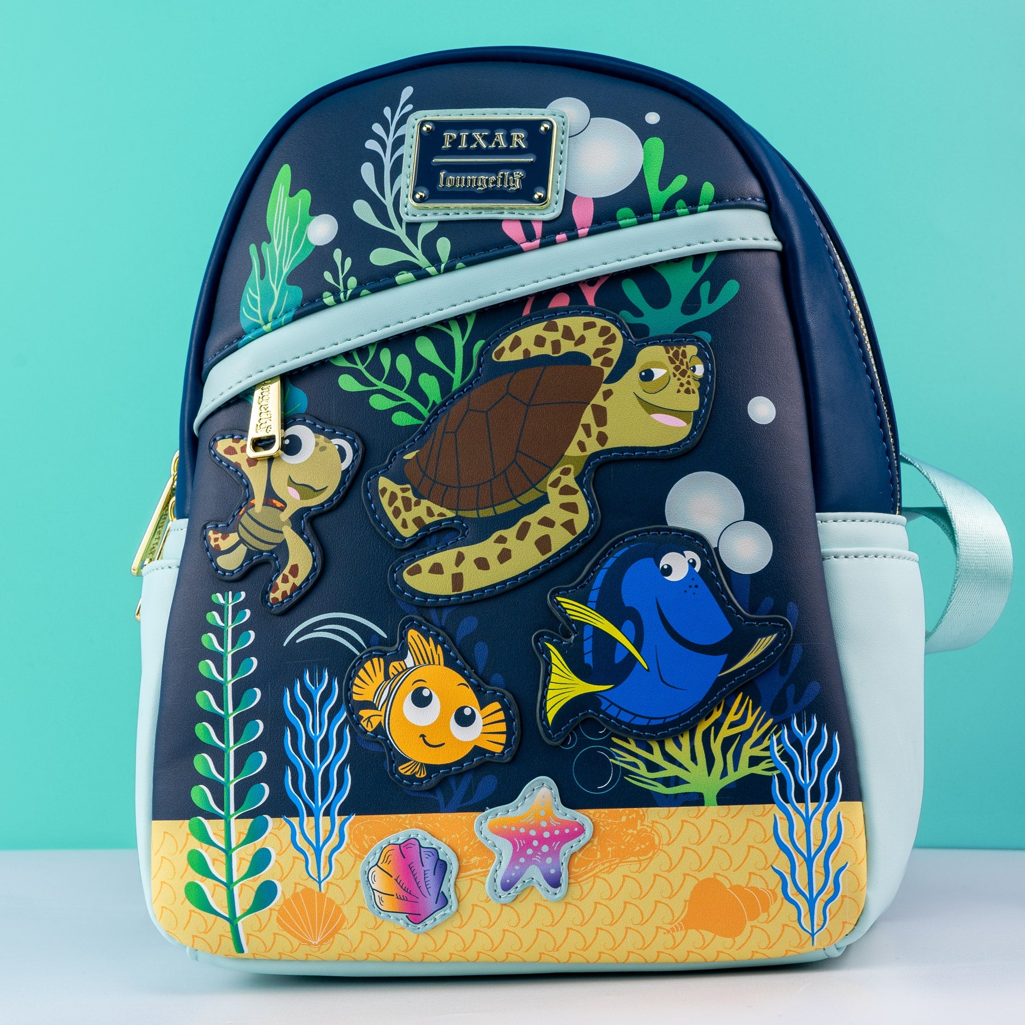 Loungefly x Disney Pixar Finding Nemo Crush and Friends Mini Backpack ...