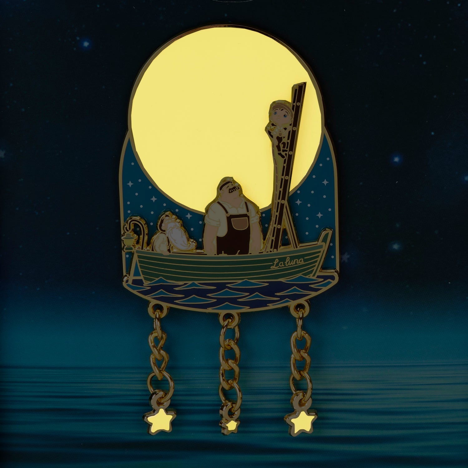 Loungefly x Disney Pixar La Luna Glow 3 Inch Pin - GeekCore