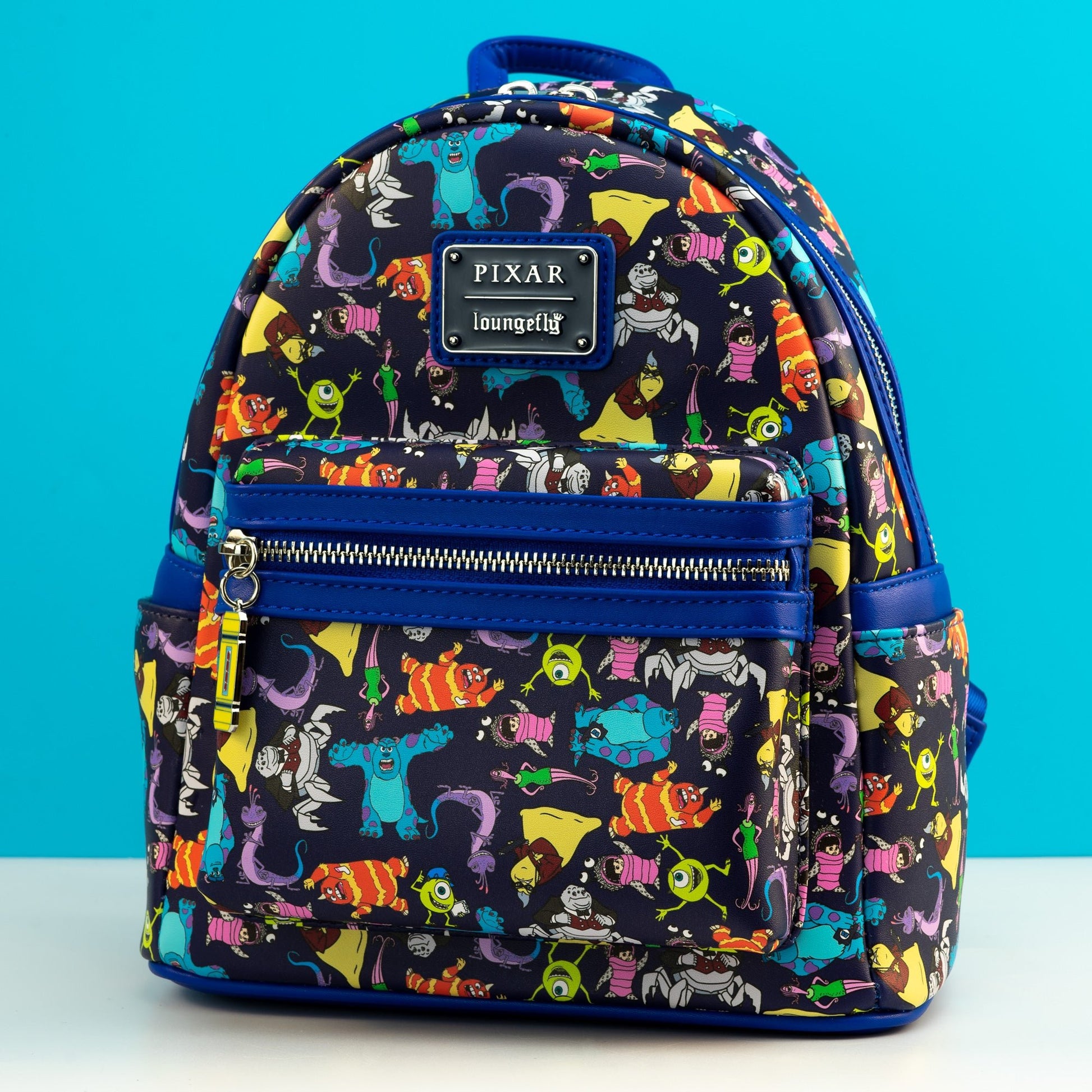 monsters inc mini backpack Loungefly x Disney Pixar Monsters Inc AOP Mini Backpack – GeekCore