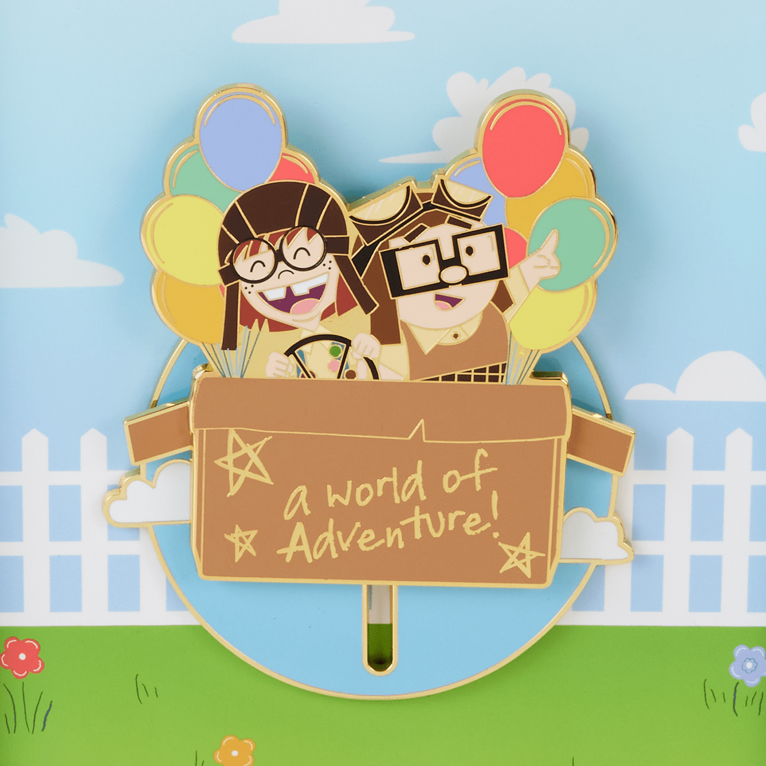 Loungefly x Disney Pixar Up 15th Anniversary Spirit of Adventure 3 Inch Pin - GeekCore