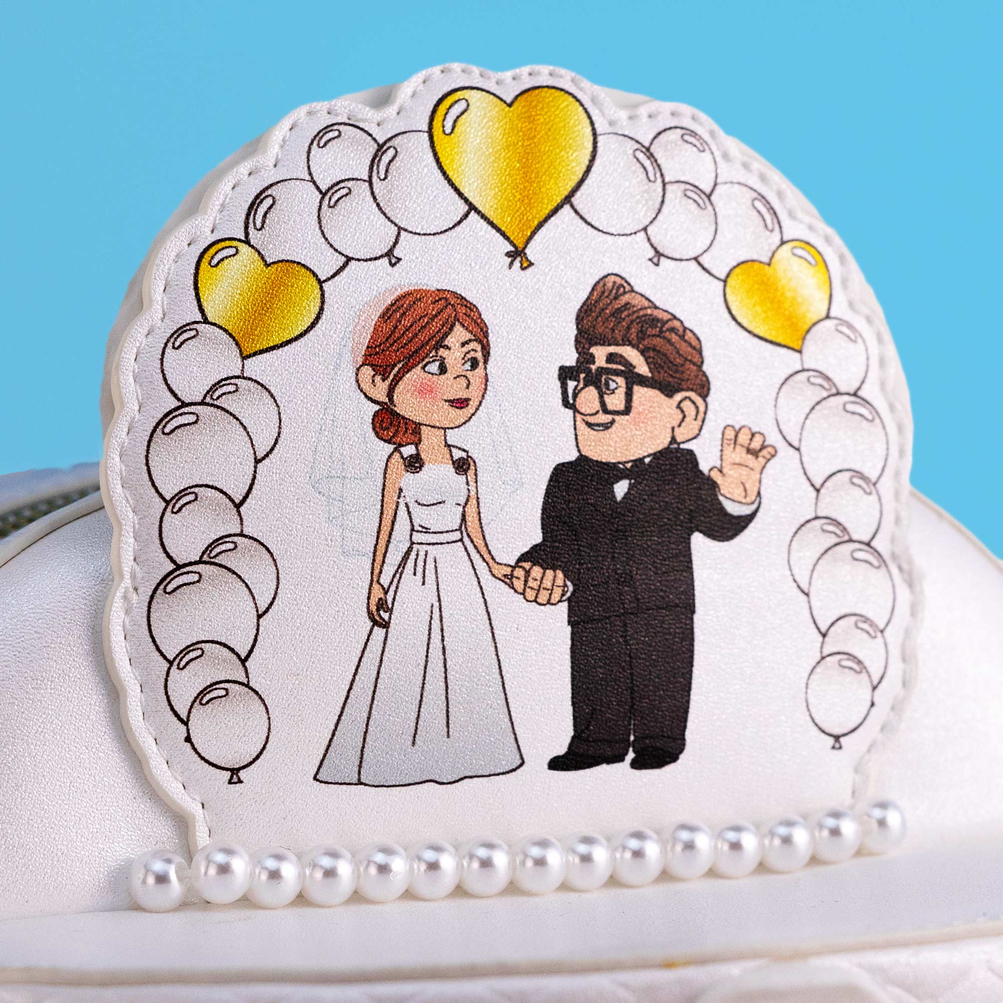 Loungefly x Disney Pixar Up Carl and Ellie Figural Wedding Cake Mini Backpack - GeekCore