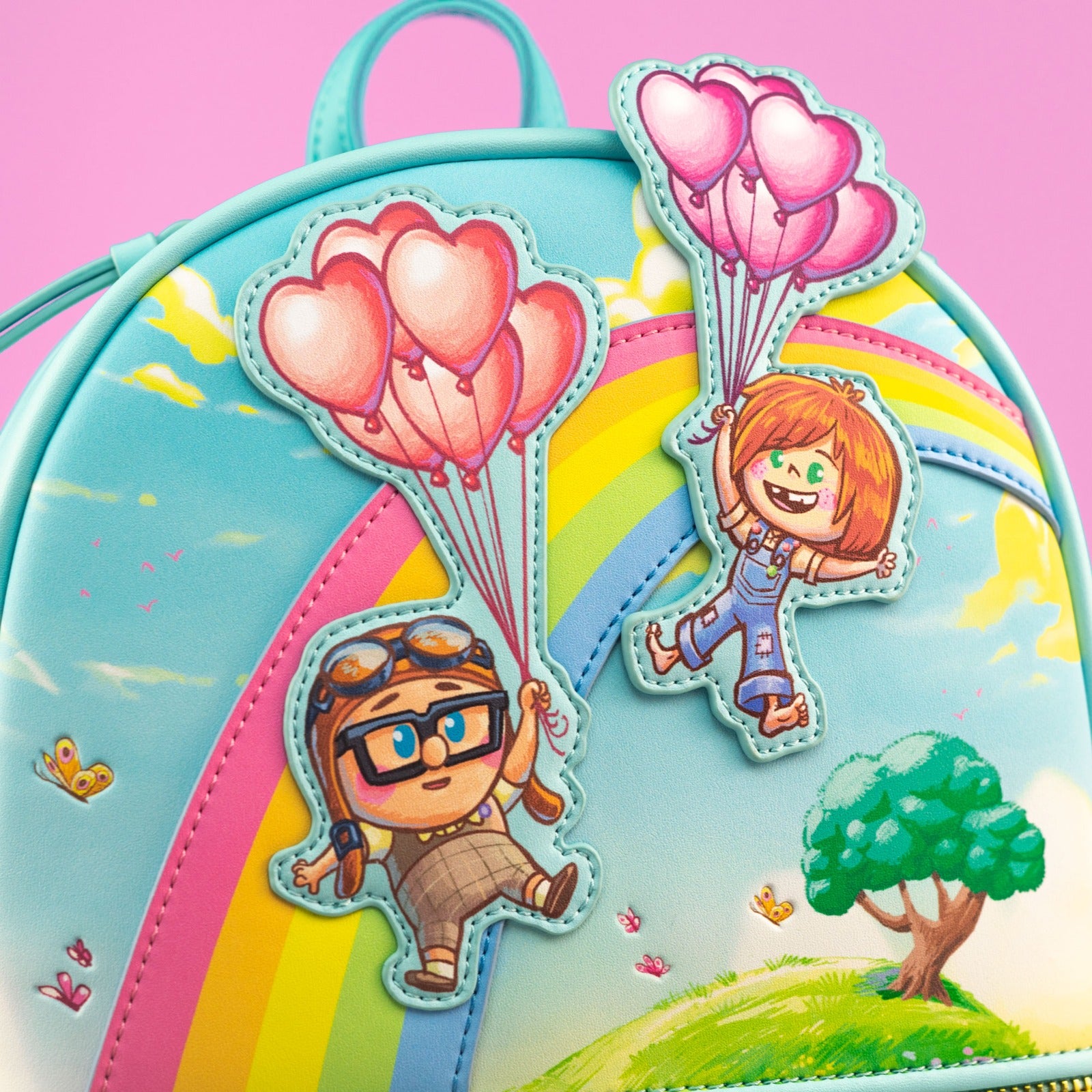 Backpack Balons Loungefly x Disney Pixar Up Carl and Ellie Love Heart Balloons Mini Ba ...