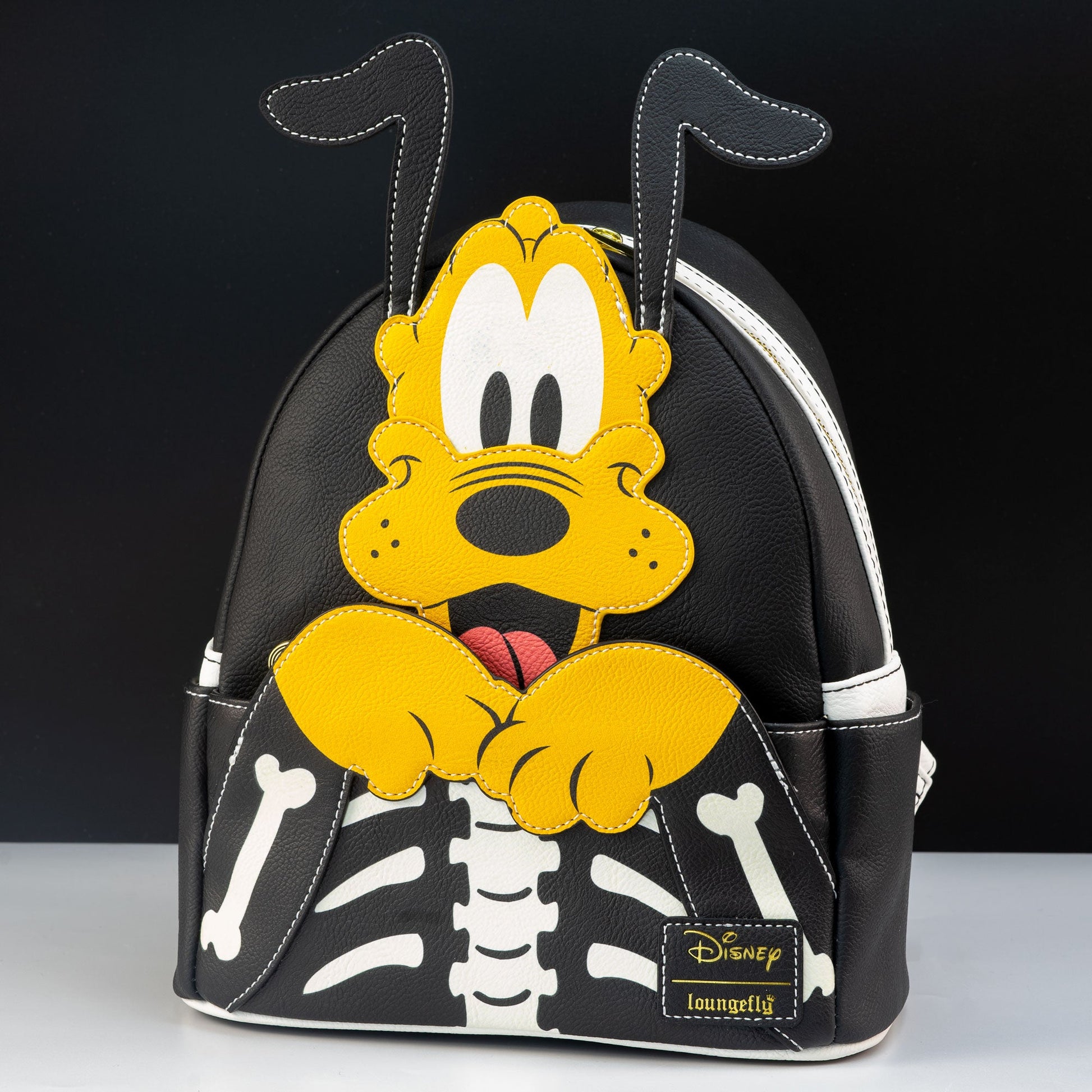 disney loungefly mini backpack mickey minie and pluto Cosplay inches wide x 4 1/2 Pluto 95th Anniversary Backpack -