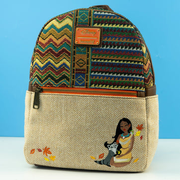 Loungefly x Disney Pocahontas and Meeko Woven Mini Backpack - GeekCore
