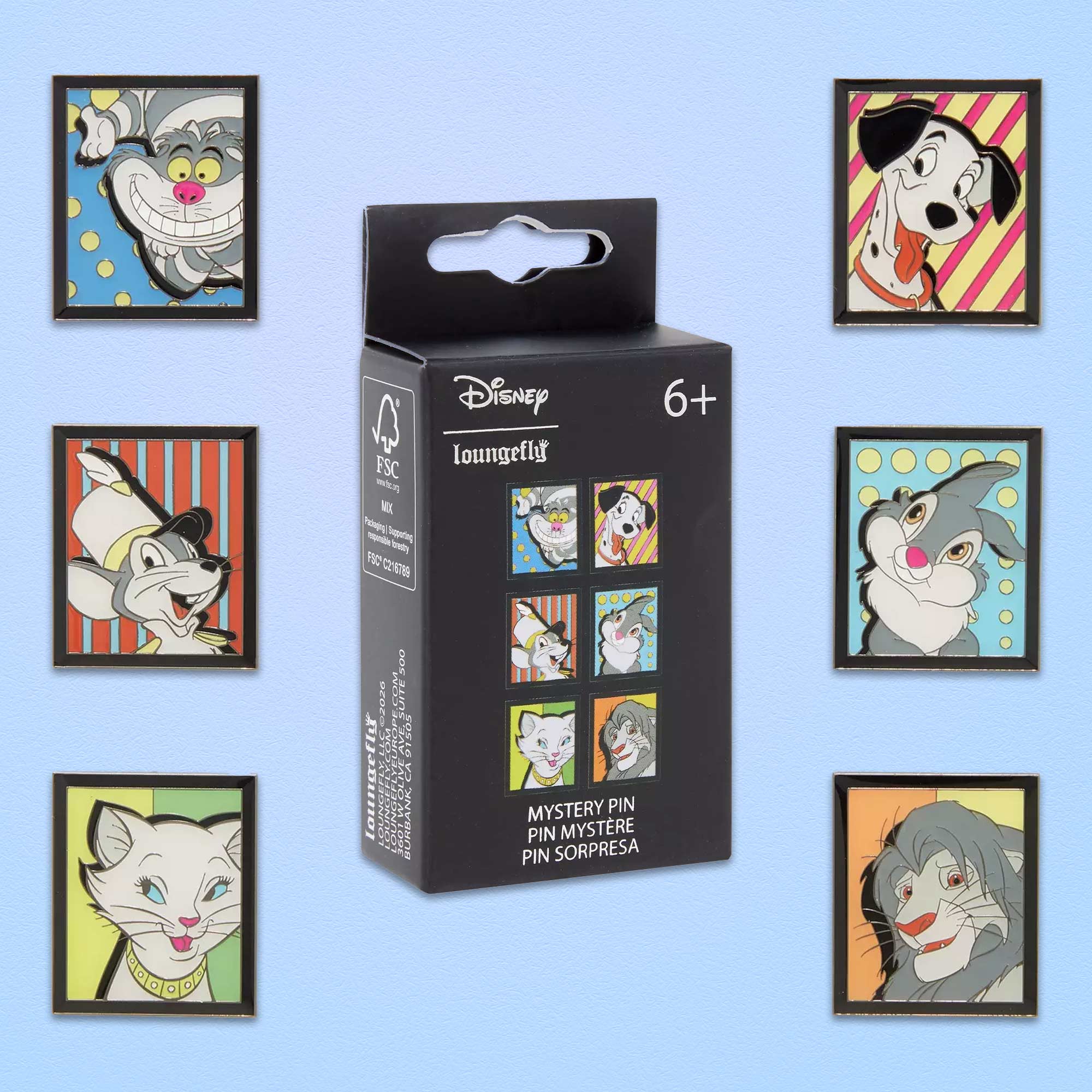 Loungefly x Disney Pop Art Characters Blind Box Mystery Pin - GeekCore