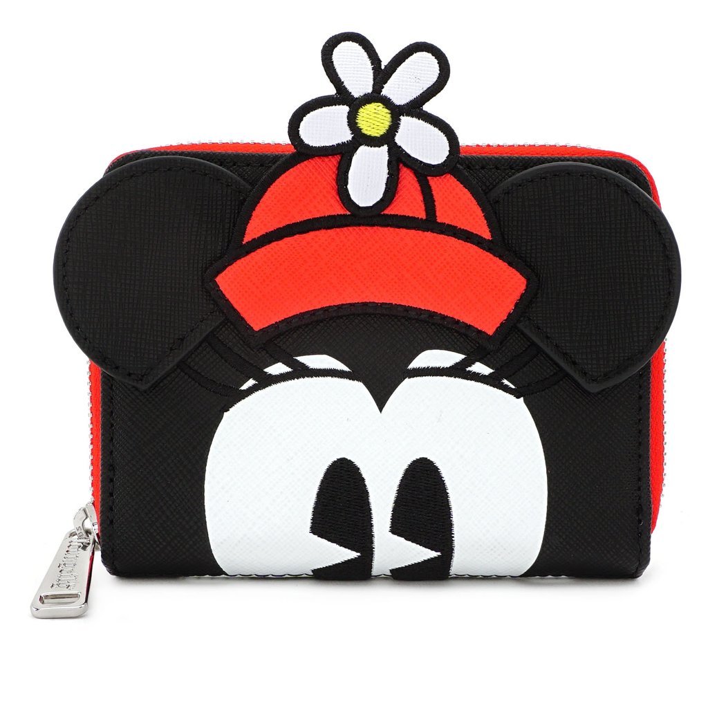 Loungefly x Disney Positively Minnie Polka Dot Zip Around Purse - GeekCore