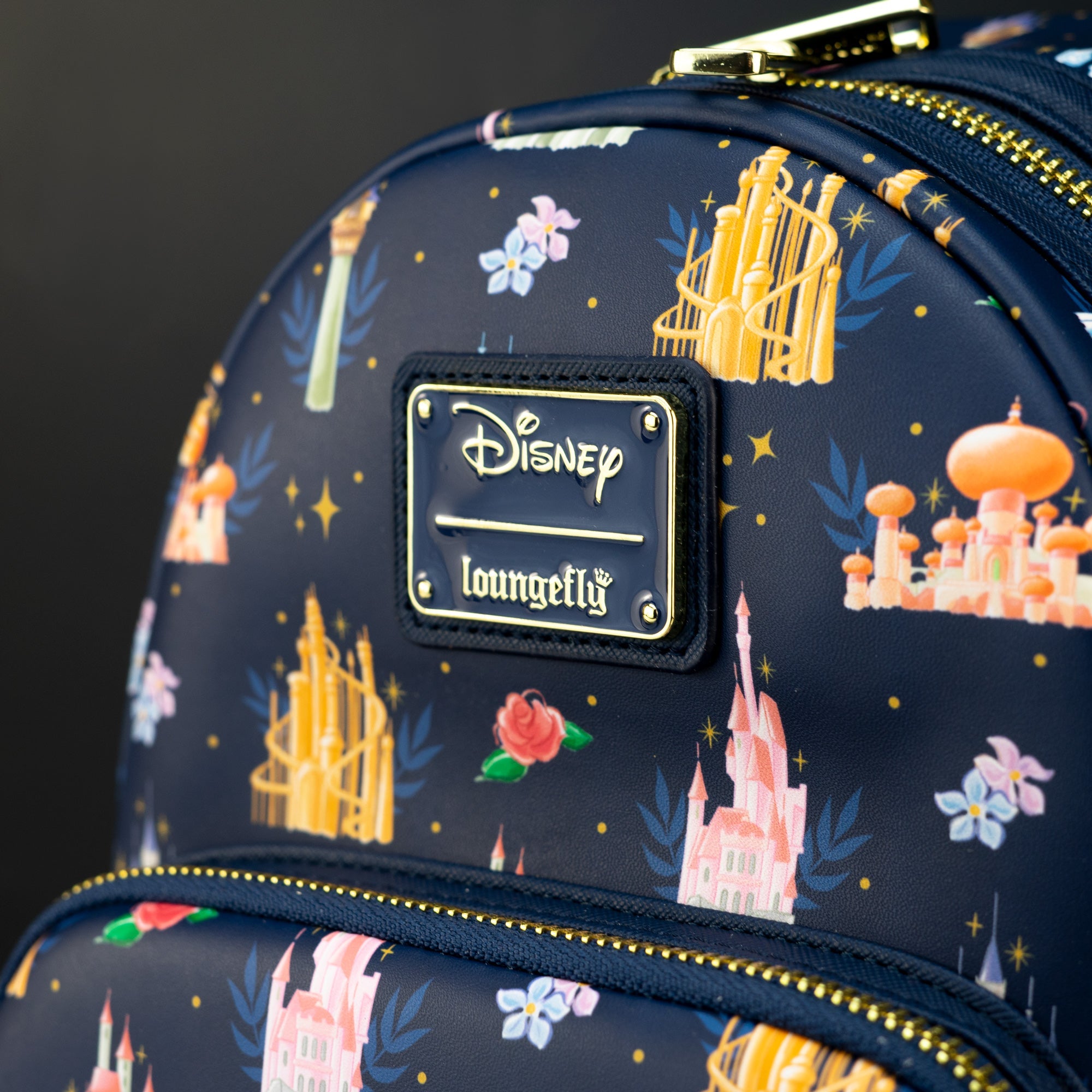 Loungefly x Disney Princess Castles Print Mini Backpack – GeekCore