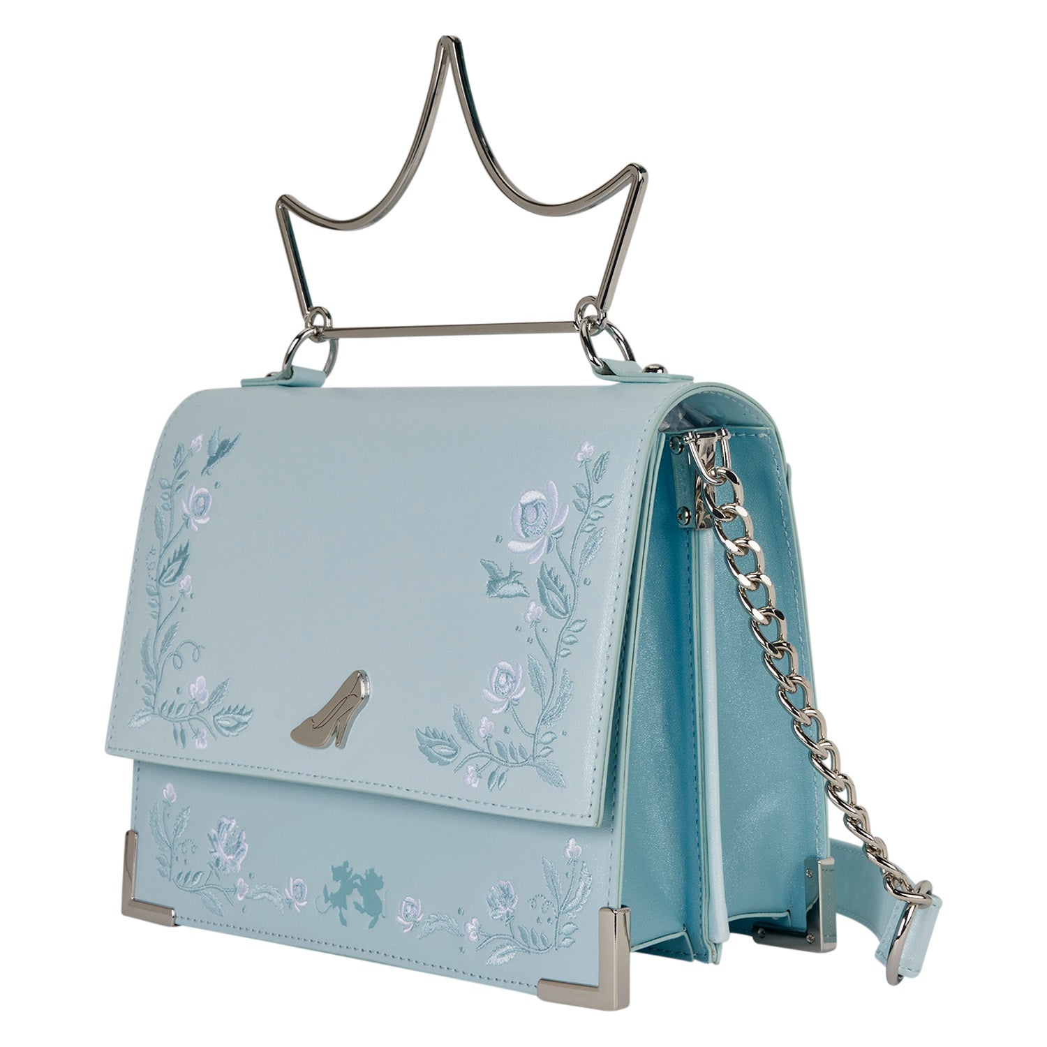 Loungefly x Disney Princess Cinderella Crown Handle Crossbody Bag - GeekCore