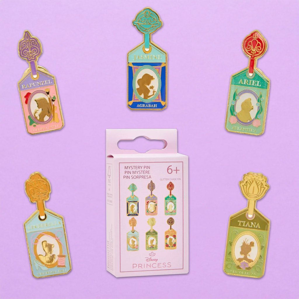 Loungefly x Disney Princess Luggage Travel Tags Blind Box Mystery Pin - GeekCore