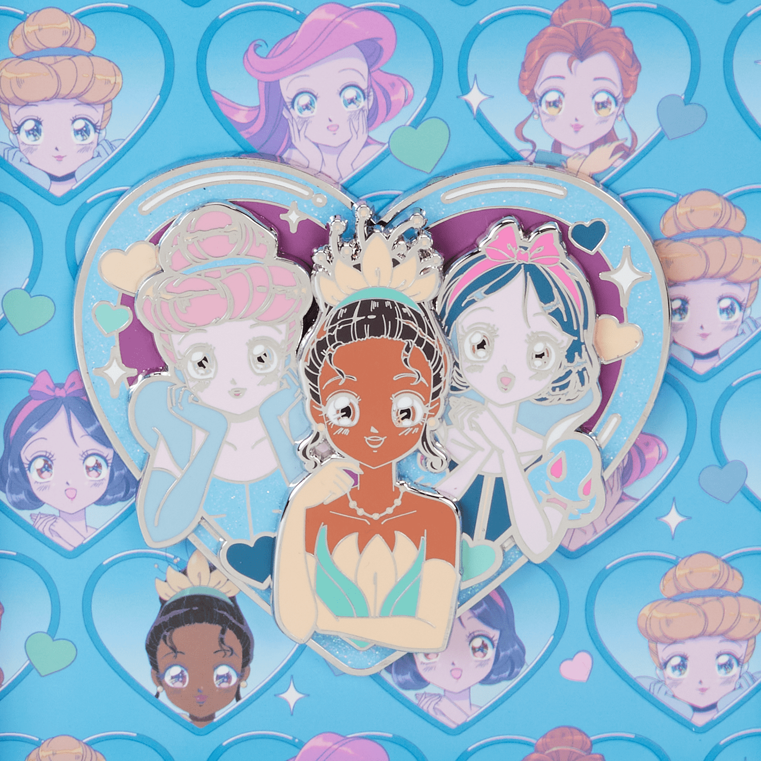 Loungefly x Disney Princess Manga Style 3 Inch Pin - GeekCore