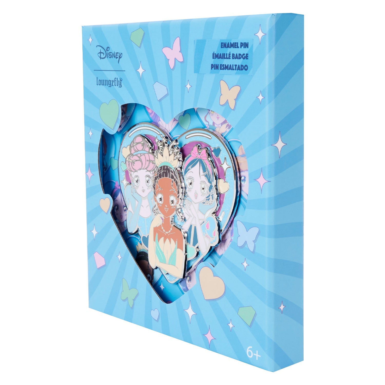 Loungefly x Disney Princess Manga Style 3 Inch Pin - GeekCore