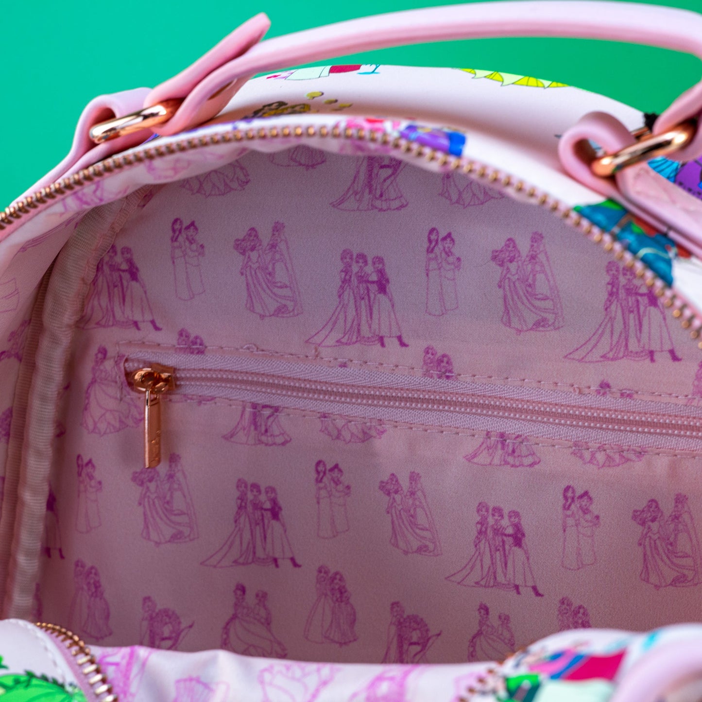 Loungefly x Disney Princess Mother and Daughters AOP Mini Backpack and Coin Purse - GeekCore