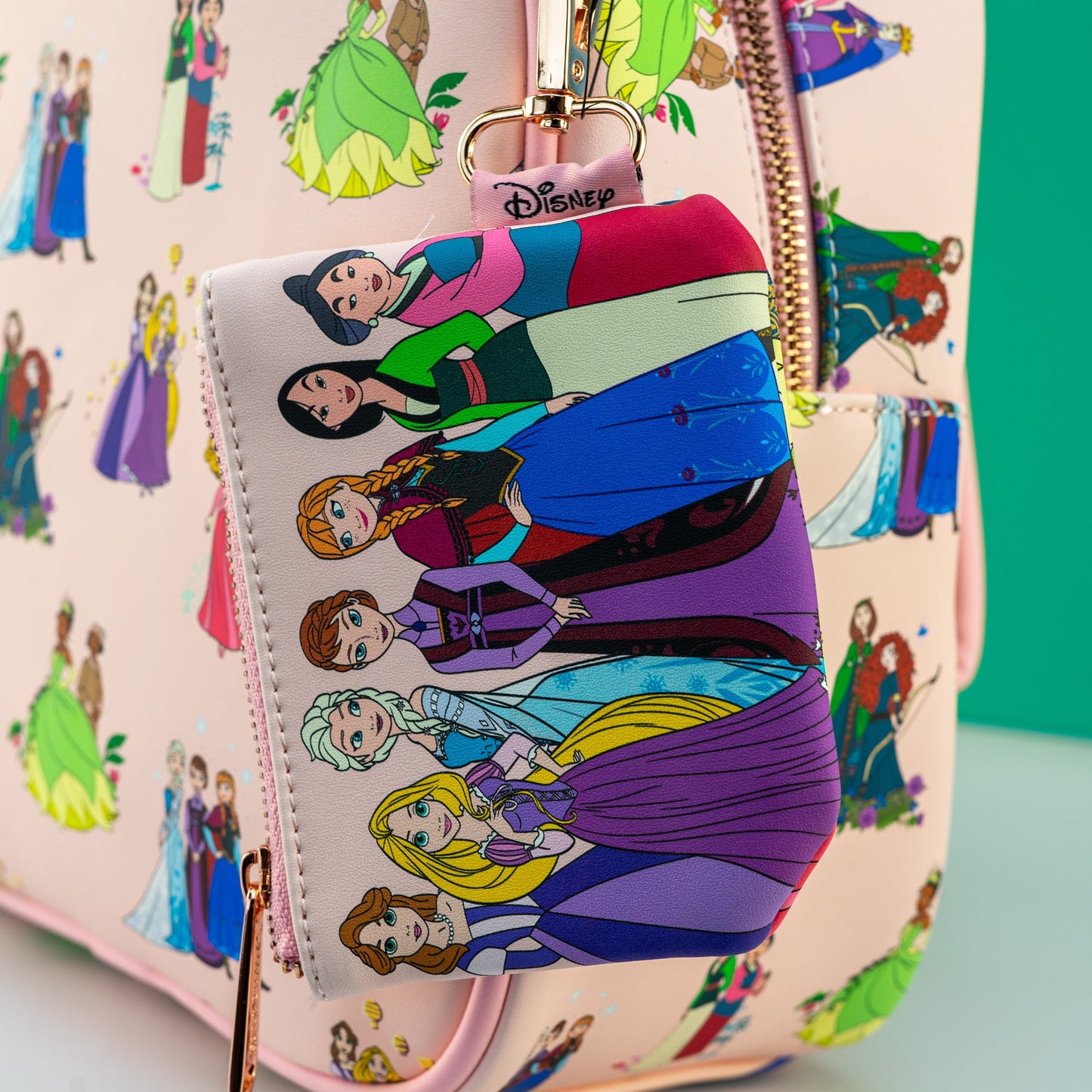 Loungefly x Disney Princess Mother and Daughters AOP Mini Backpack and Coin Purse - GeekCore