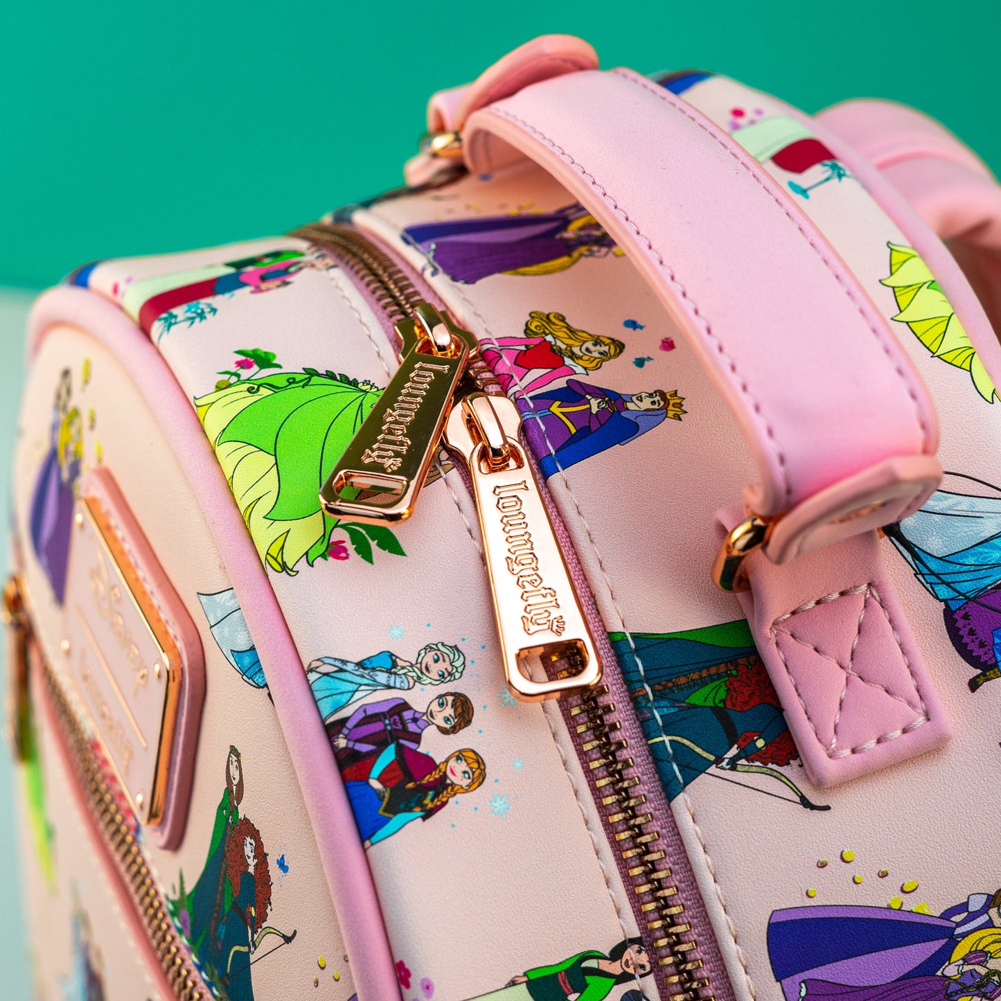 Loungefly x Disney Princess Mother and Daughters AOP Mini Backpack and Coin Purse - GeekCore