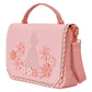 Loungefly x Disney Princess Pink Floral Silhouette Crossbody Bag - GeekCore
