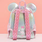 Loungefly x Disney Silver & Pink Minnie Mouse Mini Backpack - GeekCore