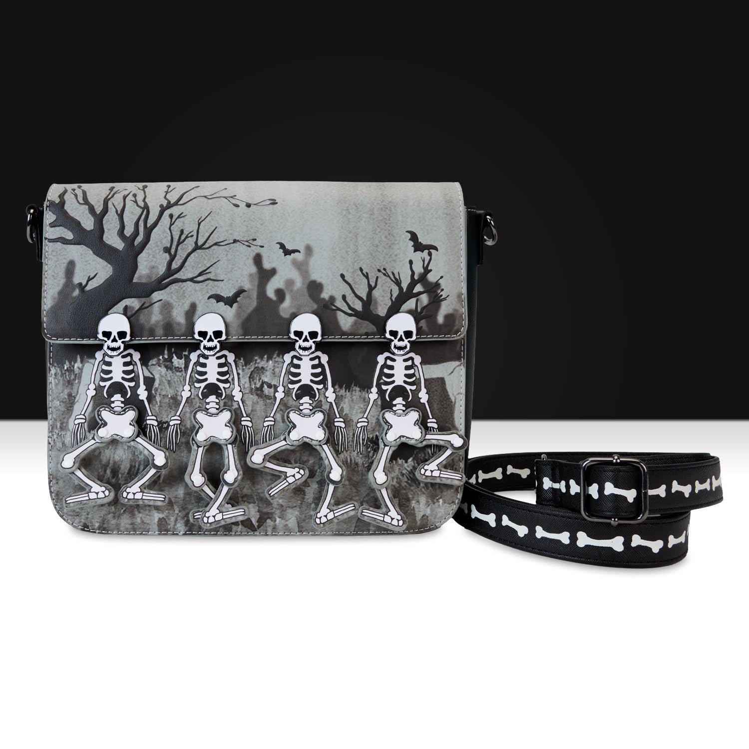 Loungefly x Disney Skeleton Dance Crossbody Bag - GeekCore