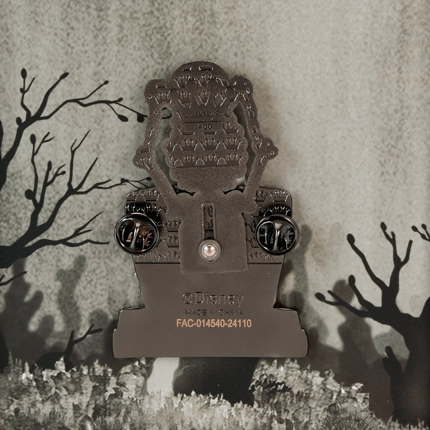 Loungefly x Disney Skeleton Dance Glow In The Dark Sliding 3" Collector Box Pin - GeekCore