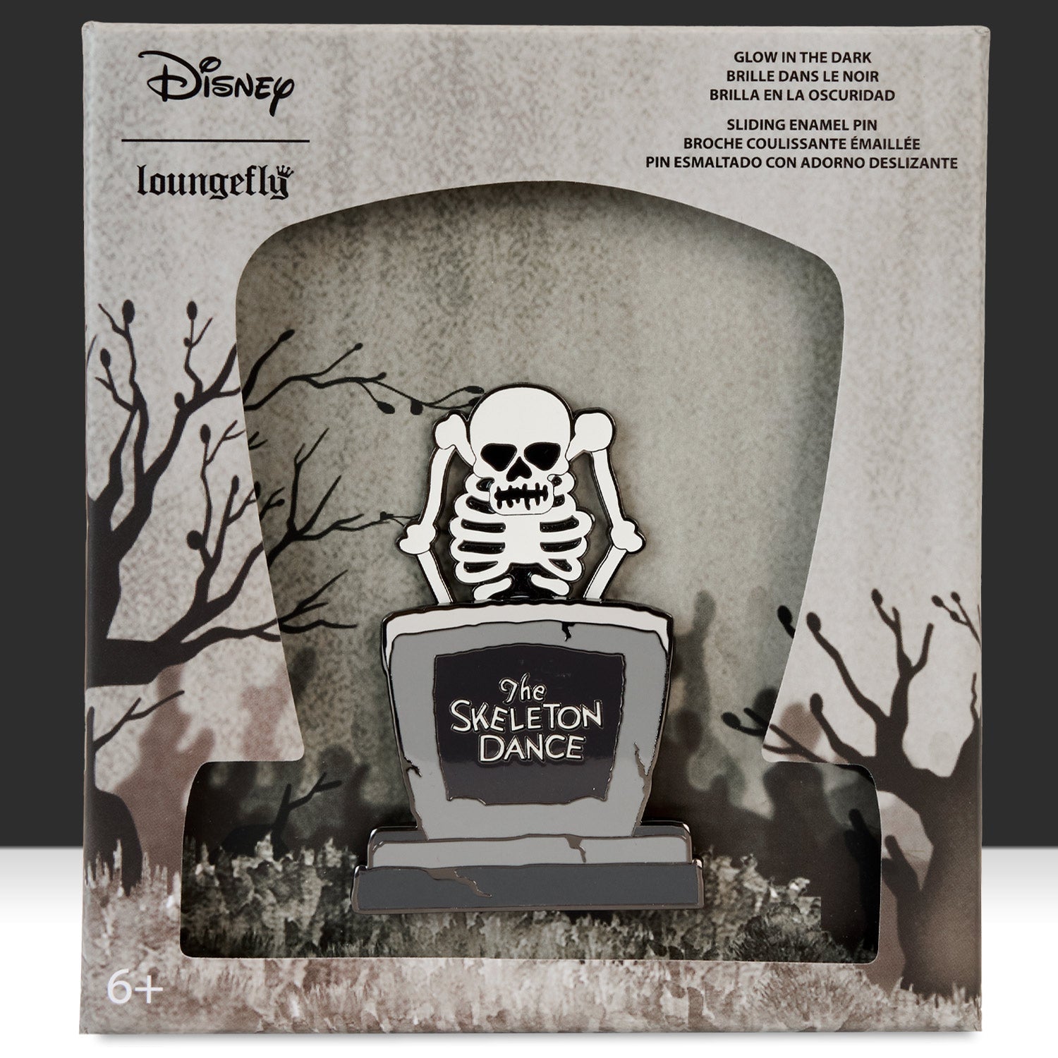 Loungefly x Disney Skeleton Dance Glow In The Dark Sliding 3