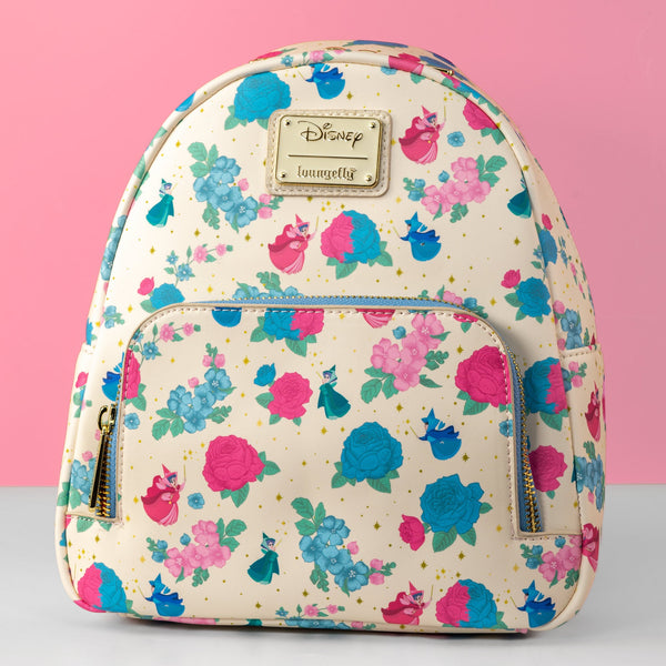 Loungefly x Disney Sleeping Beauty Floral Three Good Fairies Mini Back – GeekCore