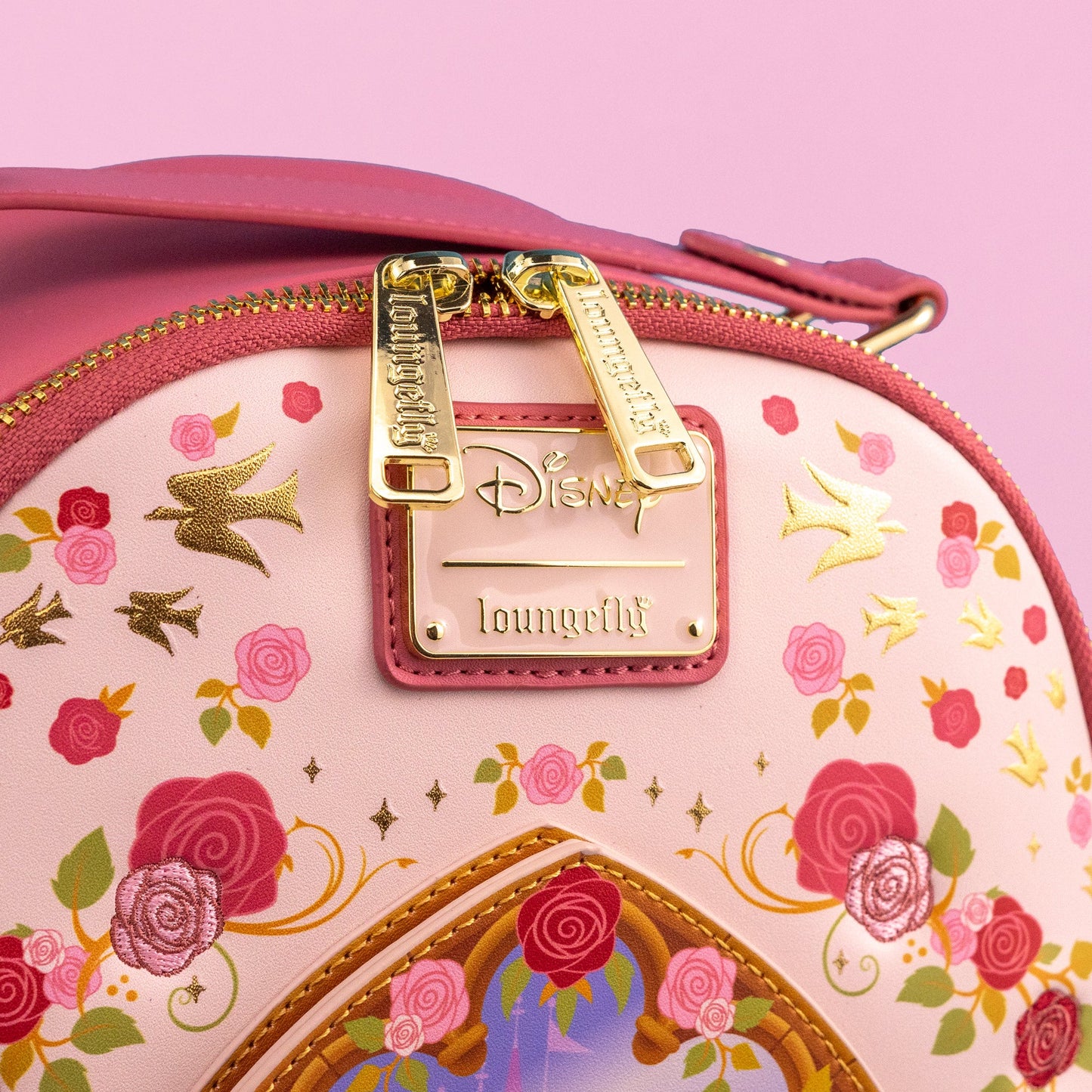 Loungefly x Disney Sleeping Beauty Interactive Castle Mini Backpack - GeekCore