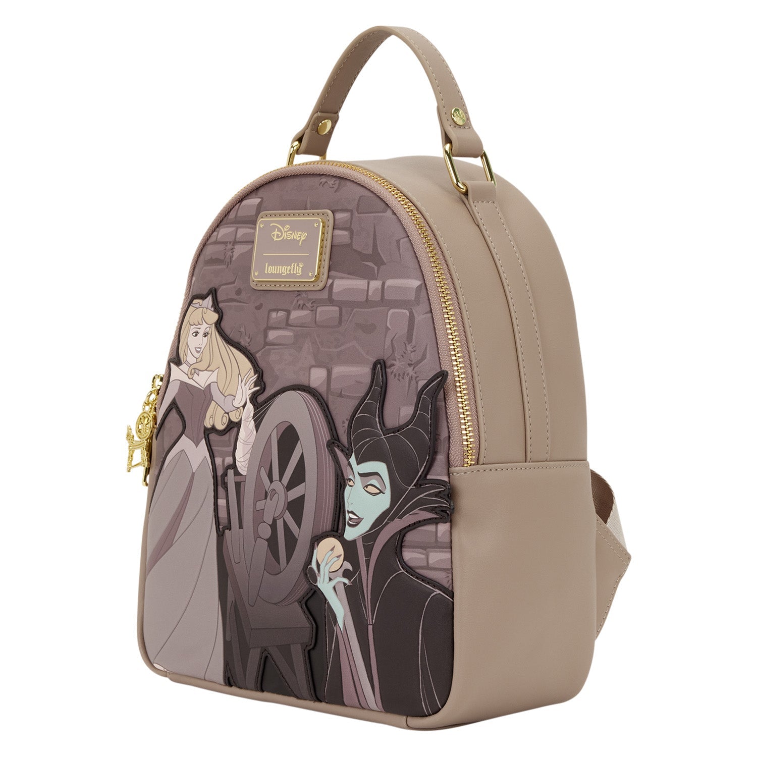 Loungefly x Disney Sleeping Beauty Spinning Wheel Mini Backpack - GeekCore