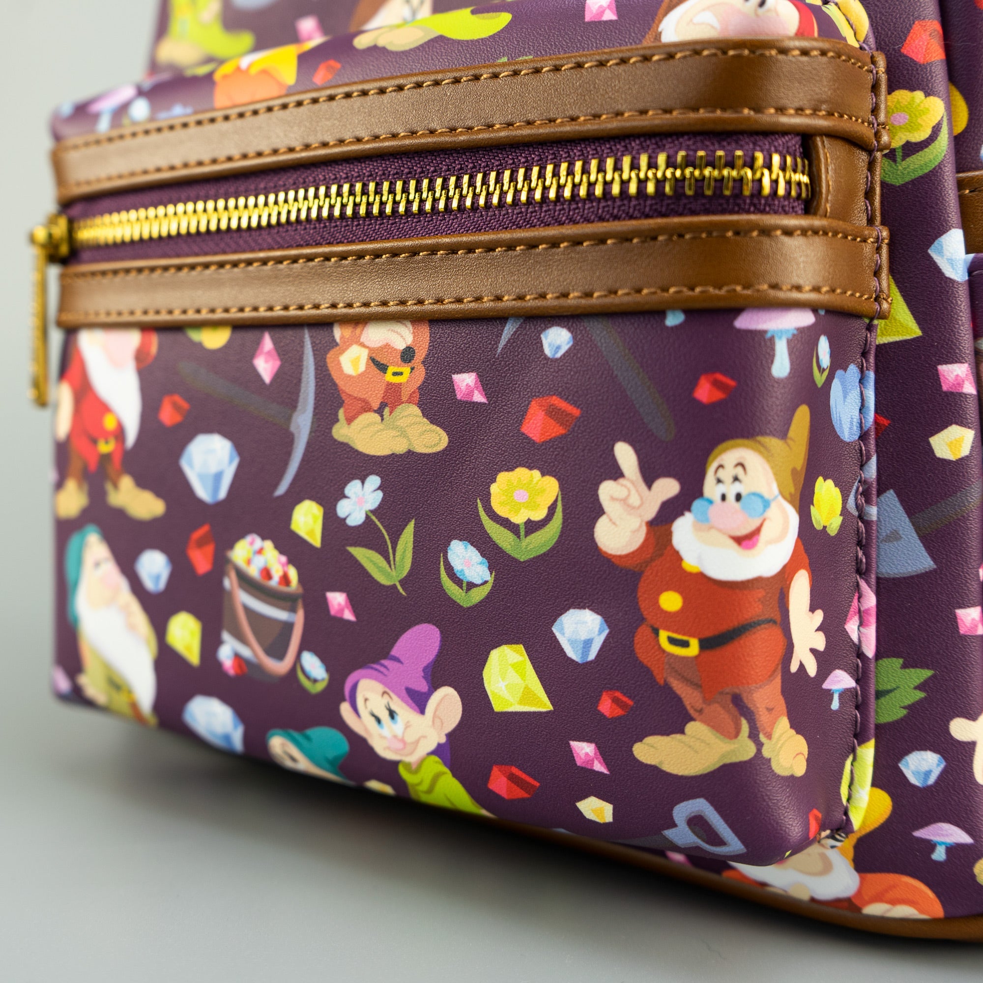 Loungefly x Disney Snow White and the Seven Dwarfs AOP Mini Backpack - GeekCore