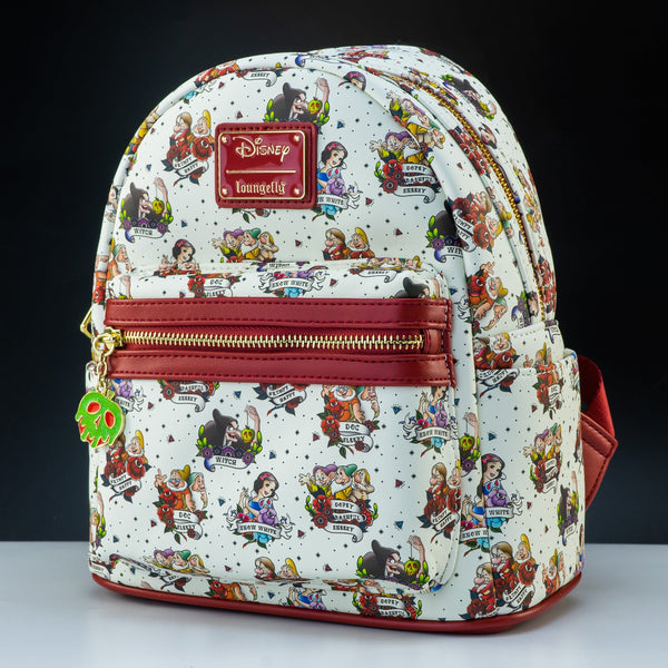 Loungefly Disney Snow White and the Seven Dwarfs Tattoo Mini Backpack New Disney Snow White and the Seven Dwarfs Mining Light-Up Mini  main image 3