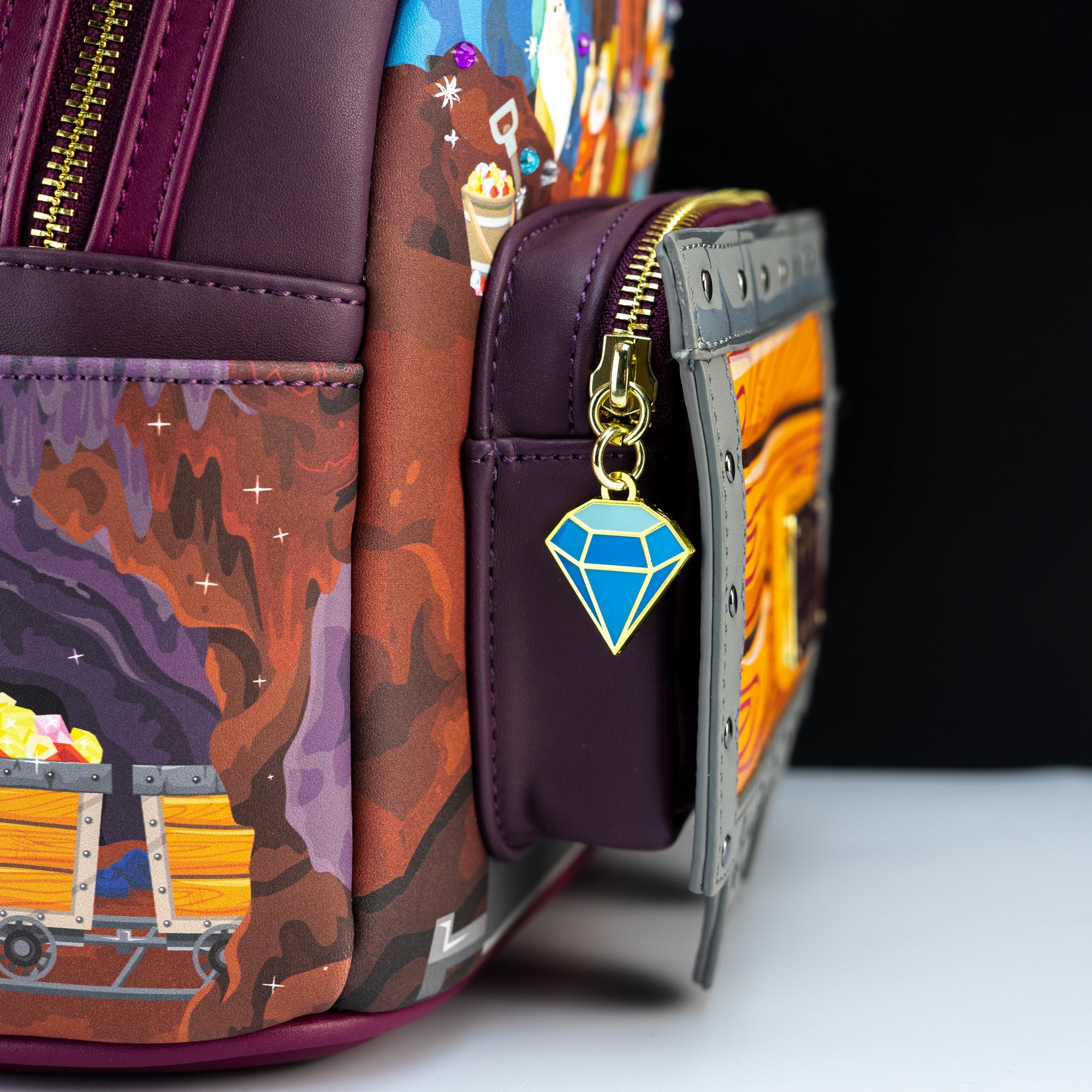 Loungefly x Disney Snow White Seven Dwarfs Mine Cart Mini Backpack
