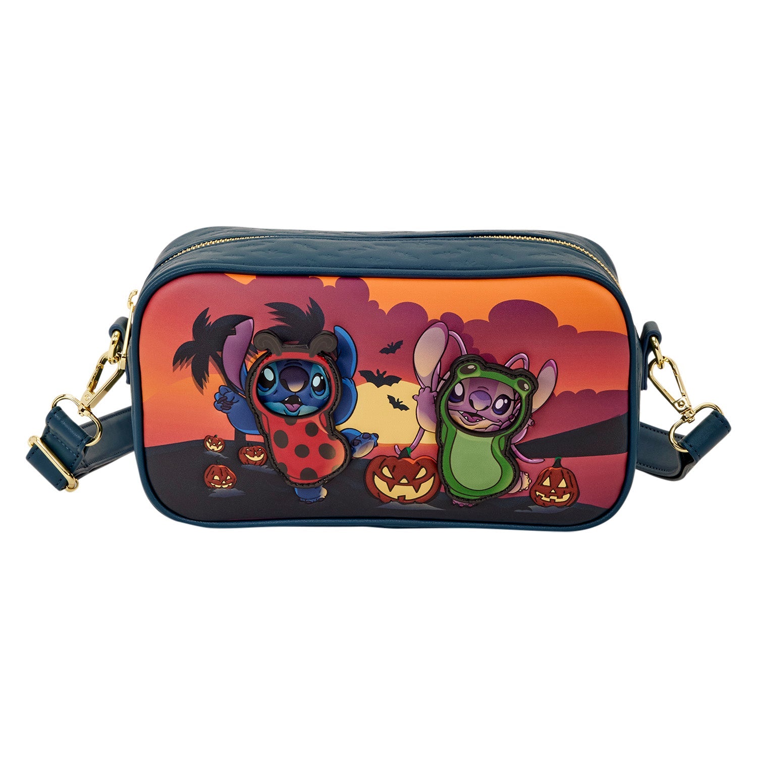 Loungefly x Disney Stitch & Angel Halloween Costumes Crossbody Bag - GeekCore