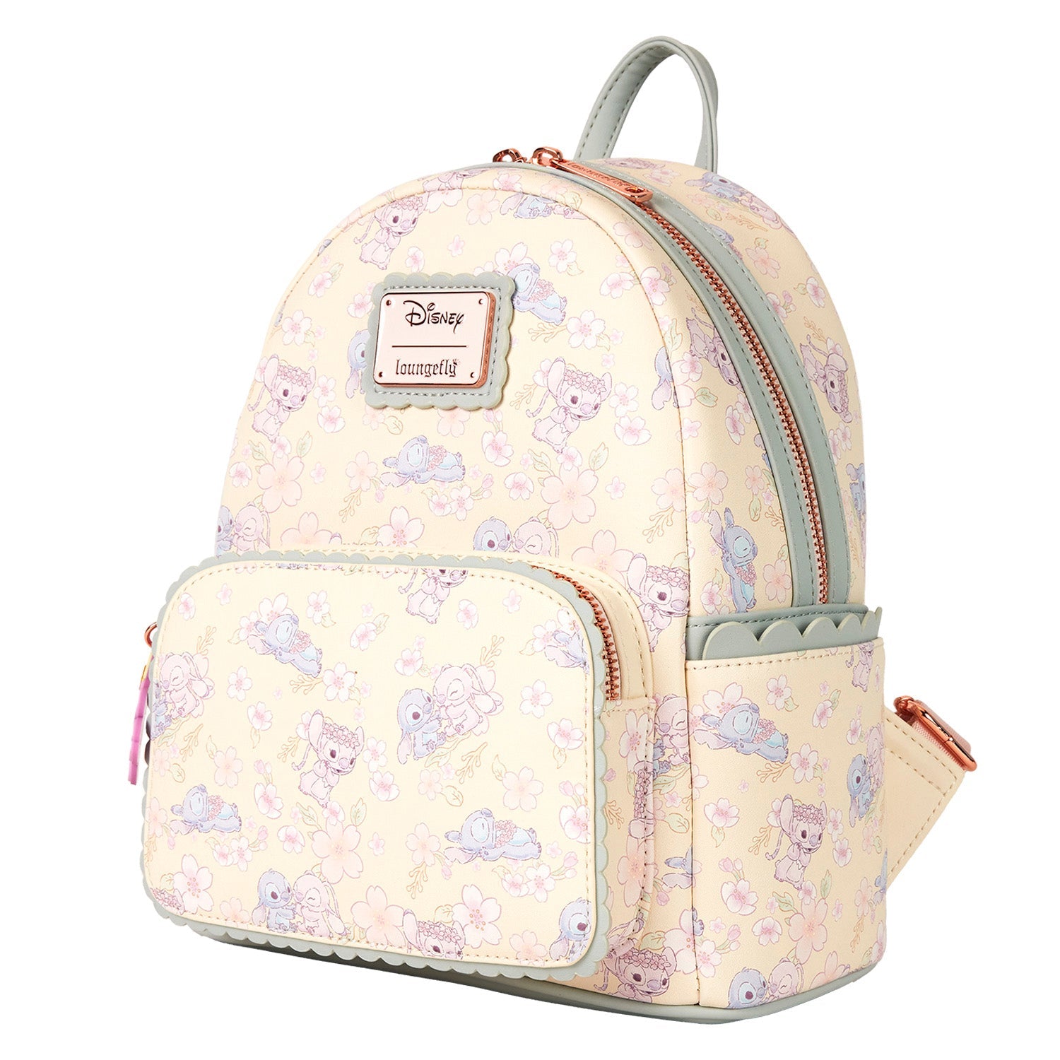 Loungefly x Disney Stitch Cherry Blossom AOP Mini Backpack - GeekCore