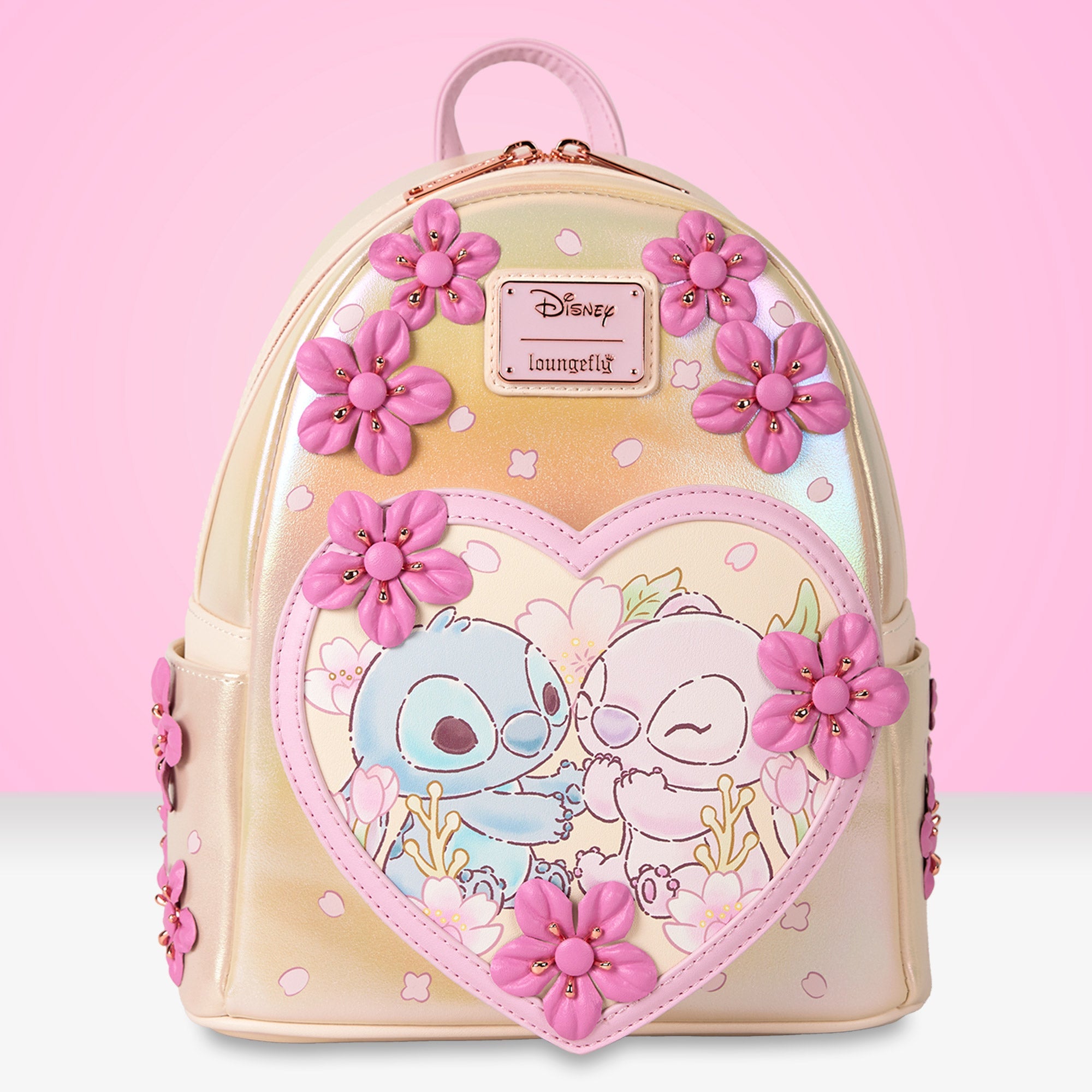 Loungefly x Disney Stitch Cherry Blossom Mini Backpack - GeekCore