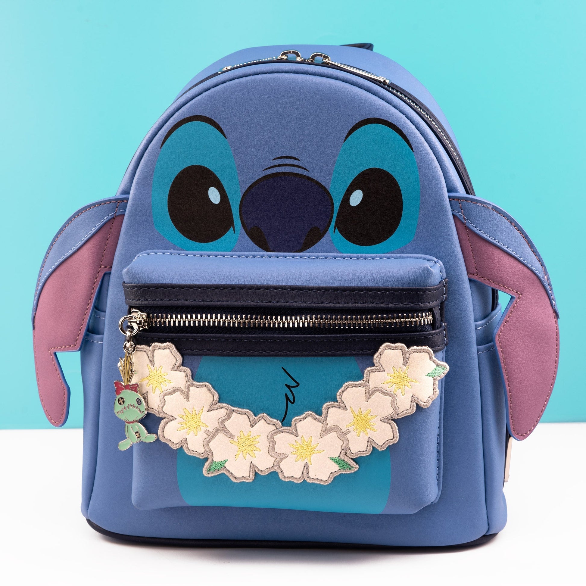 cute stitch mini backpack Loungefly x Disney Stitch Floral Collection Cosplay Mini Backpack – GeekCore