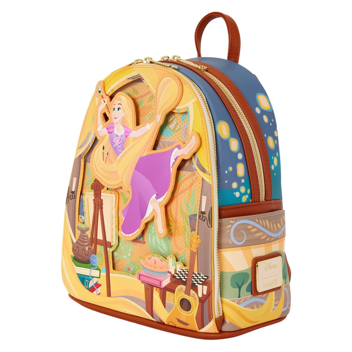 Loungefly x Disney Tangled Rapunzel Painting Mini Backpack - GeekCore