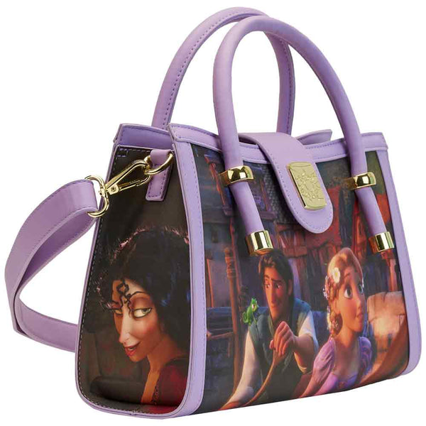 Loungefly x Disney Tangled Rapunzel Scenes Crossbody Bag – GeekCore