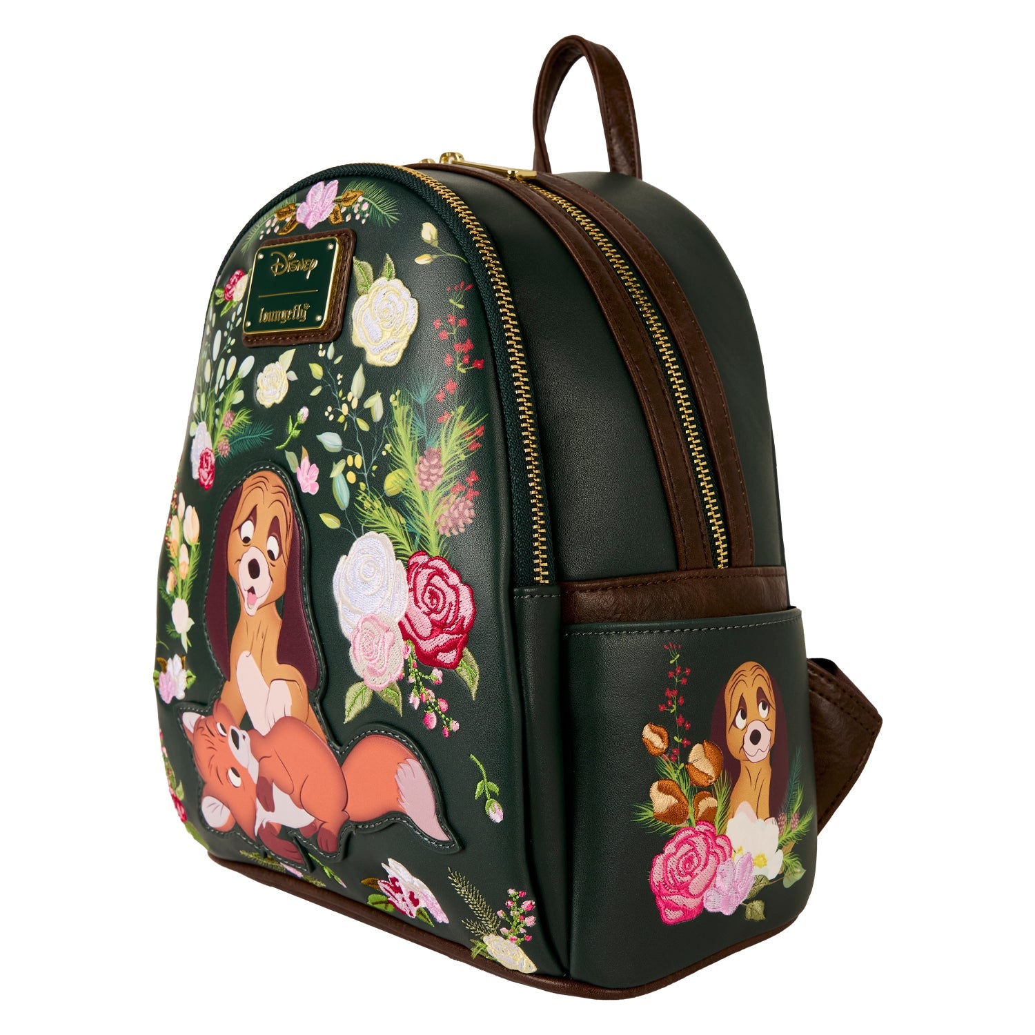 Loungefly x Disney The Fox And The Hound Floral Mini Backpack - GeekCore