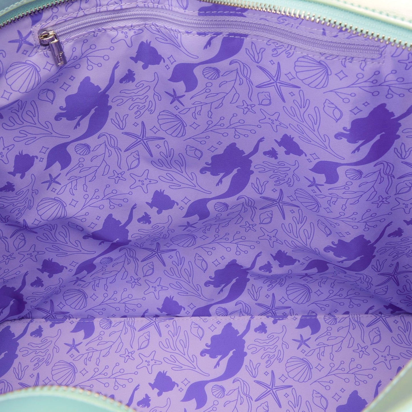 Loungefly x Disney The Little Mermaid Ariel & Flounder Tote Bag With Coin Bag - GeekCore