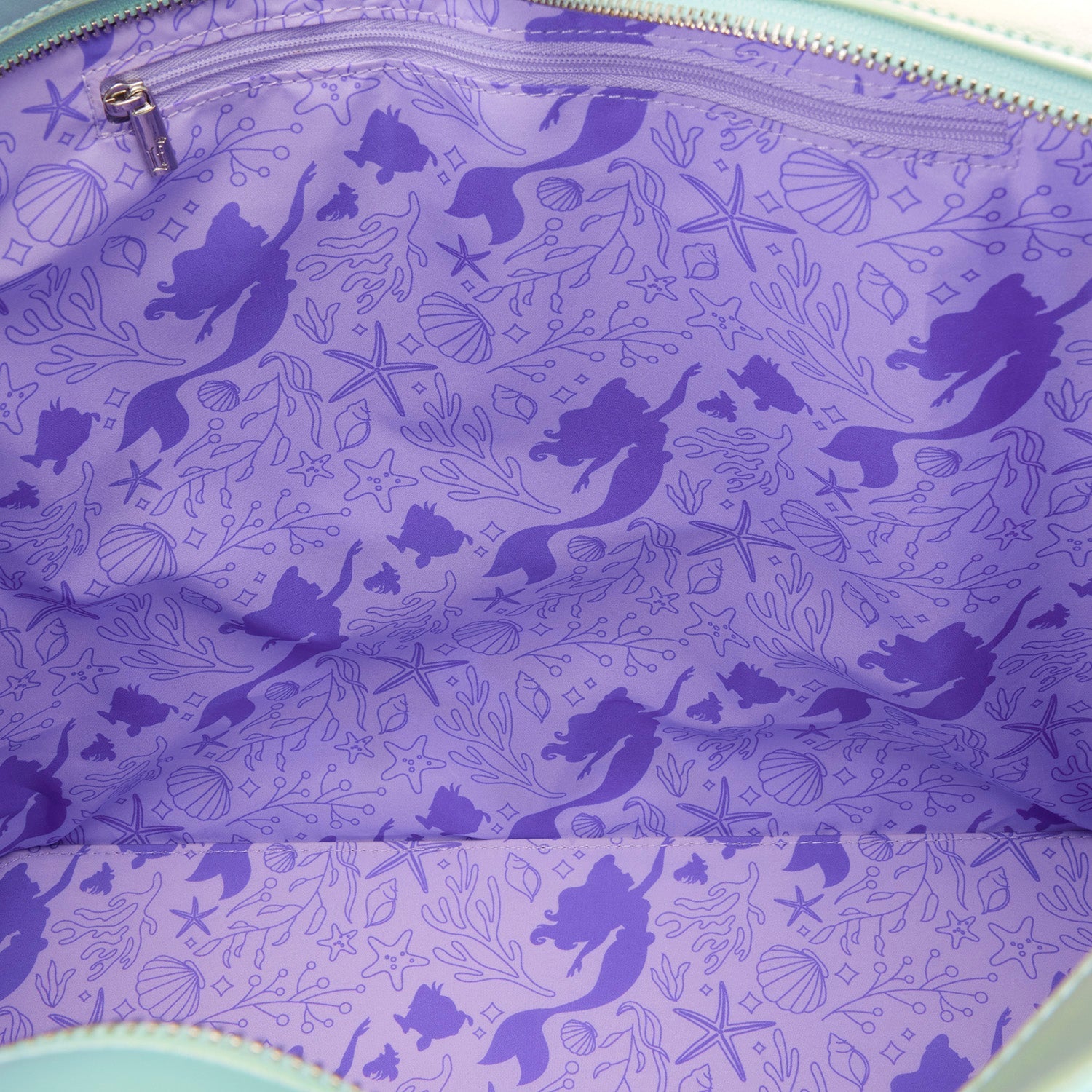 Loungefly x Disney The Little Mermaid Ariel & Flounder Tote Bag With Coin Bag - GeekCore