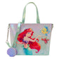 Loungefly x Disney The Little Mermaid Ariel & Flounder Tote Bag With Coin Bag - GeekCore