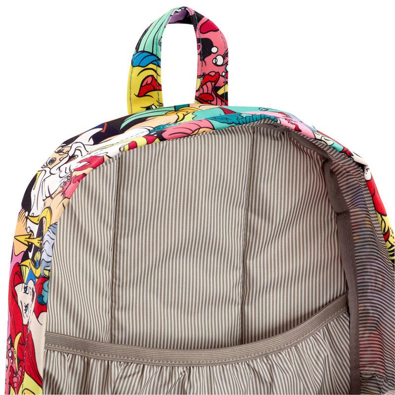 Loungefly x Disney The Little Mermaid Characters AOP Canvas Backpack - GeekCore