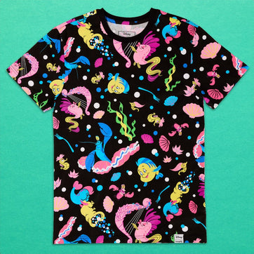 Loungefly x Disney The Little Mermaid Life is The Bubbles Unisex T - Shirt - GeekCore