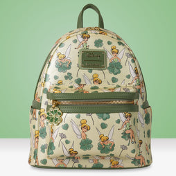 Loungefly x Disney Tinker Bell Four - Leaf Clover Mini Backpack - GeekCore